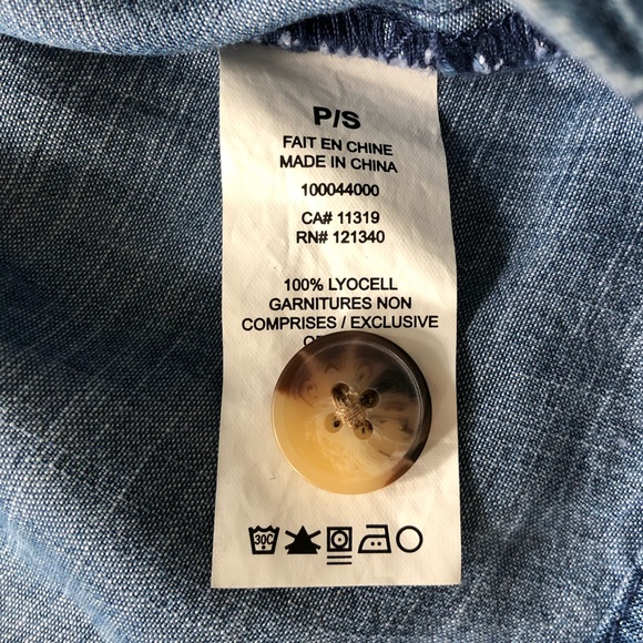 SOLD * DYNAMITE Chambray Top/Jacket - Picture 7 of 8